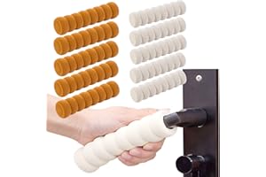 Yisscen 10 piezas Protector de manija de puerta de seguridad, Manija de la Puerta Protector para Niños de Silicona Suave para Protección de Manijas de Puerta Muebles para Niños, Beige + Marrón