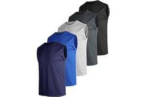 UEEKO Ärmellos Tank Top Herren 3er Pack Tanktop Sport Muscle Shirt Unterhemd Schnelltrocknend Atmungsaktiv Fitness Funktion Shirt Gym Running ärmelloses Shirt Herren