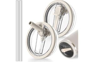 2 Stück Für Stanley Cup Deckel Auslaufsicher 30oz, Für 2.0 Stanley Cup Deckel Ersatz für 30oz,(Produkte können nur wiederverwendet werden)(Cream, 30OZ)