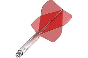 Mission Darts Force 90 | Integrated Precision Moulded Dart Flight And Shaft System, Pack of 3 Professional Durable 2-In-1 Combined Dart Flights And Stems | Standard No.2