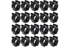 EMSea 20pcs Support Canne à Pêche Porte-clip Billard Repère de Localisation Porte-canne Clips en Plastique Cue Rack Accessoires
