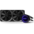 NZXT Kraken X63 280mm - RL-KRX63-01 - AIO RGB CPU Liquid Cooler - Rotating Infinity Mirror Design - Improved Pump - Powered By CAM V4 - RGB Connector - Aer P 140mm Radiator Fans,Black,Kraken X Gen 3