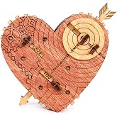 iDventure Tin Woodman's Heart 3 Word Code Ring Box | Heart Puzzle Box, 3 Words Code, Box for Ring or Money, Wedding, Annivers