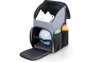 UNIHIMAL Bowlingball-Rucksack, Bowlingball-Taschen 1 Ball und Schuhe bis Größe 16, Einzelball-Bowlingtasche mit gepolstertem Ballhalter, Geschenke für Bowling-Liebhaber