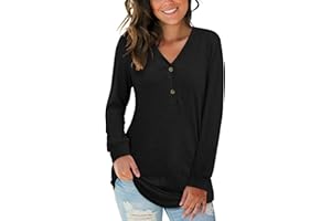 AUSELILY T-Shirt décontracté d'été sans Manches à col en V pour Femmes