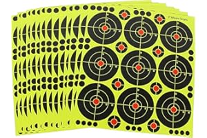 fritz-cell 25 dianas autoadhesivas tipo 3762 para armas, pistolas, pistolas de aire, airsoft, BB, diábolo, compatible con objetivos Splatterburst