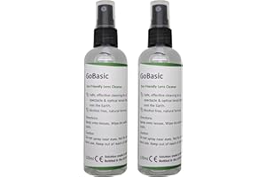 GoBasic Eco Friendly Alcohol & VOC Free Pump Action Lens Cleaning Spray For Spectacles & Glasses 120ml (2 X 120ml)