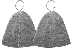 MANQYI 2 Piezas Sombrero De Sauna, Sombrero De Sauna, Gorro de Sauna, Gorro de Sauna Ruso, Gorro de Sauna de Fieltro, Sombrero para Sauna, Gorro De Baño Sombrero De Sauna De Fieltro De Lana Gorro Sauna