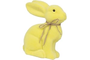 Talking Tables Yellow Artificial Grass Bunny Easter Table Decorations Large Centrepiece Moss Large Rabbit for Kids Birthday, Mad Hatter Tea, Alice in Wonderland Themed Party Prop, Height 23.5 cm, 9.2”