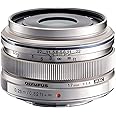 Olympus M.Zuiko Digital Obiettivo17mm 1:1.8, Micro Quattro Terzi, per Fotocamere OM-D e PEN, Argento