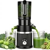 Rawhui 200 W Juice and Vegetable Extractor Machine, Slow Juicer with 112 mm Input, 1.7 L for Vegetables and Whole Fruits, Eas