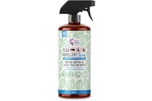 READY STEADY GRO Flea Repellent Spray | For the Control of Fleas, Ticks and Mites | Use on Carpets, Pet Beds & Home Furniture | 100% Natural Formula | 200ml