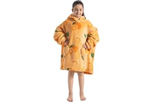 Pterygoid Kids Oversized Blanket Hoodie, Hooded Blanket Kids for Girls Boys,Hoodie Blanket with Pocket for Children Teen
