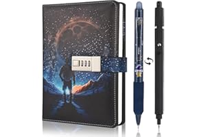 ‎XOURSPATY Tagebuch Jungs Kinder, Tagebuch mit Schloss, Notizbuch Kinder, Einschulung Weihnachten Geburtstag Geschenke für Jungen 8 9 10 11 12 13 14 15 Jahre, Tagebücher mit Code für Teenager Erwachsene Mädchen