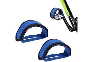 ETOFIXEE Sangles de cheville pour vélo - Ultra légères - Antidérapantes - Accessoires de sécurité
