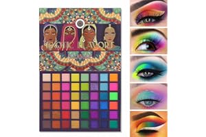 UCANBE paleta 48 kolorowych cieni do powiek, brokatowe, matowe, egzotyczne aromaty, cienie do powiek, neonowe, metaliczne, zielone, kosmetyki do makijażu oczu