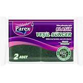 Parex T&uuml;m Y&uuml;zeyler İ&ccedil;in Klasik Yeşil S&uuml;nger 2 Adet