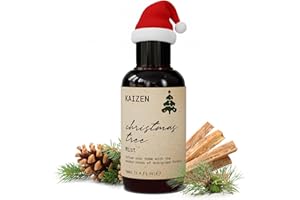 Kaizen Christmas Tree Room Spray - Pine, Spruce & Cedarwood Scent, Long-Lasting Natural Evergreen Air Freshener for Home, Artificial Trees, Garlands & Festive Décor, 100ml Safe for Kids & Pets