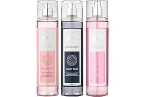 Designer Fragrances 3 Pack Assorted Bundle - Tu Est Belle - Good Lady - Missie - Women's Feminine Body Mist Sprays - For Silky Soft, Beautifully Smelling Divine & Fresh Skin, Great Gifts - 250ml