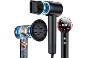 ‎SNUGLUV Föhn,160.000 U/min Hochgeschwindigkeits Haartrockner, 200 ionen Haartrockner verwendet für schnelles Trocknen, geräuscharme Thermocontrol Föhn mit Diffusorr & zubehör