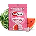 SaltStick Fastchews Watermelon Zip Pack 10 Electrolyte Chewable Tablets with Salt, Minerals (Sodium, Potassium, Calcium, Magnesium) and Carbohydrates, 33g