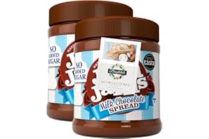 Low Calorie Chocolate Spread Bundle with Jim Jams Milk Chocolate Spread 350g 2 Pack + Brightdale Kitchen Booklet