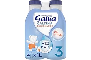 Laboratoire Gallia Calisma - Lait bébé Croissance dès 12 mois 4 x 1 L