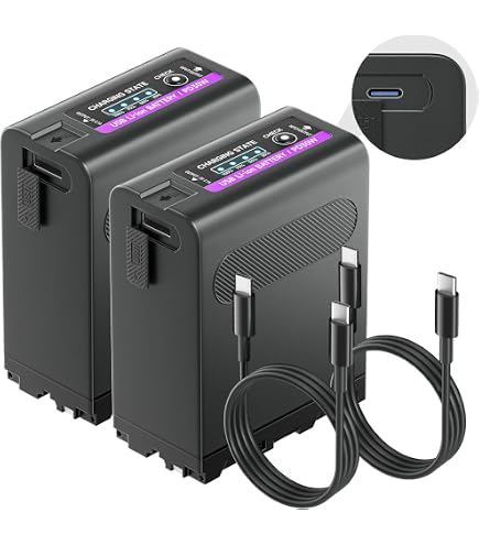 Batteria NP-F980 10800mAh Con PD 20W E USB-C – Sostituisce Sony NP-F970/F960/F770 E Tutte Le Serie NP-F - 3