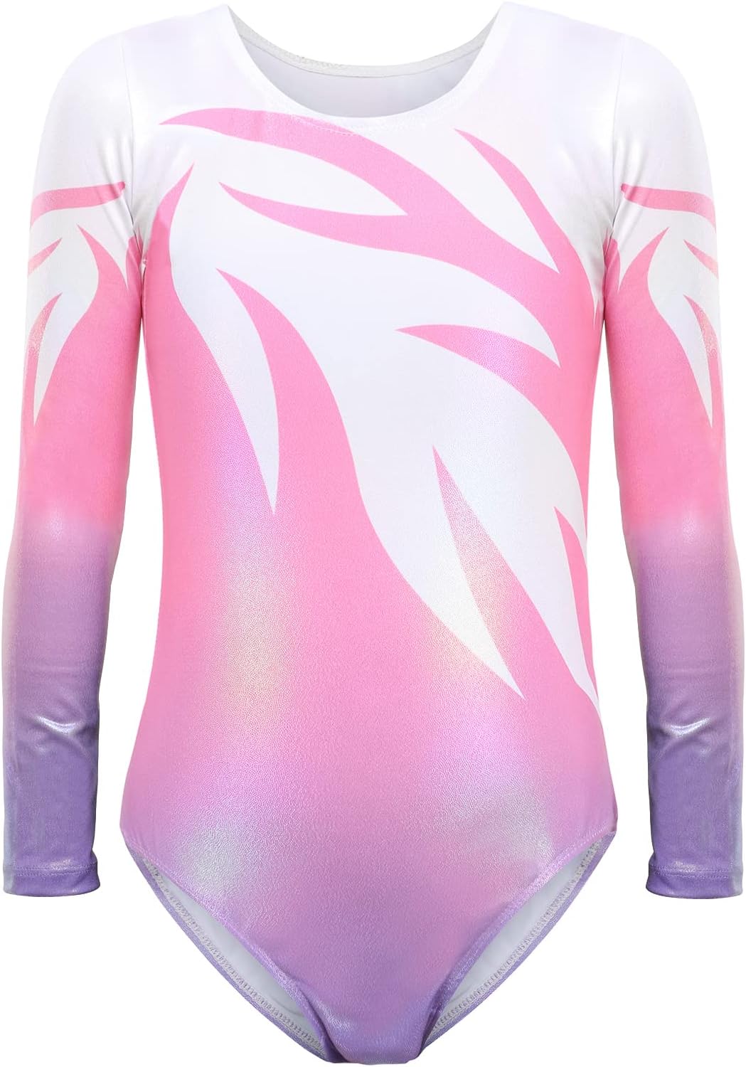 Bezioner Maillot de Gimnasia Leotardos de Danza Body Ballet Clásico Sin Mangas/Manga Larga para Niña 3-14 Años
