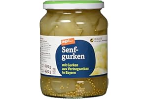 TEGUT… tegut... Senfgurken, 670g (Abtropfgewicht - 420g)