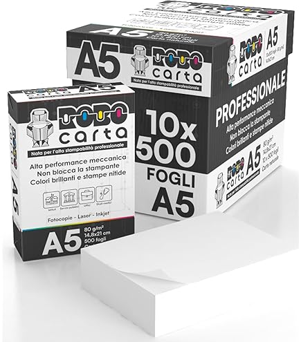 Carta Fotocopie A5 80gr per Stampanti al Miglior Prezzo