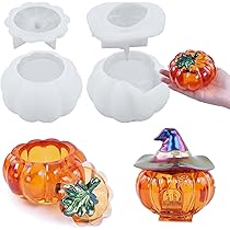 Kürbis Silikonformen Set - 3-teilig Für DIY Kerzen & Deko