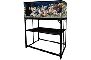 MEWSDEN Fish Tank & Stand 40 Gallon Heavy Duty Metal Aquarium, Reptile, Turtle, Breeder Tank & Stand Combo Set (Black, 36.5"x18.5"x29.5")"}