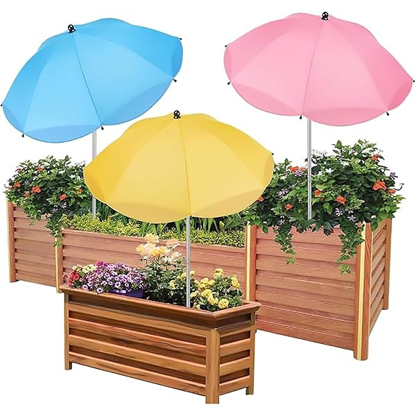 Parasol Réglable Pour Plantes | Mini Ombrelle De Jardin | Protection Solaire Balcon Et Pots | Hauteur Adaptable