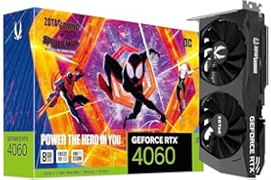 ZOTAC GAMING GeForce RTX 4060 8GB OC Spider-Man: Across the Spider-Verse Inspired Graphics Card Bundle, ZT-D40600P-10SMP