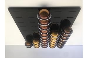 RITTERLINE - Dispensador para 50 cápsulas VERTUO Nespresso y Dolce Gusto (Negro) (Dis50CapVertoFente)