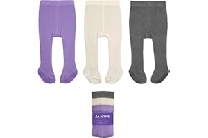 LA Active Baby Tights - Cozy Warm Winter Tights - Baby Toddler Infant Newborn Non Skid/Slip Grip Cotton