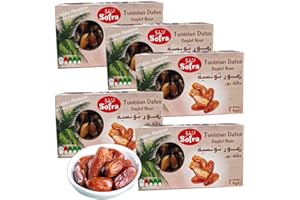 BAZACHI Golden Harvest: Finest Tunisian Dates - 1kg Premium Selection (Pack of 5)