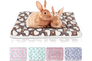 ‎SBAYOOL Sbayool 5 Stück Meerschweinchen Fleecedecken, Kralle oder Herzform Muster Kleintier-Plüschbett, warme Flauschige Welpendecke für Kätzchen, Kaninchen, Chinchillas, Frettchen, Hamster 51×34cm