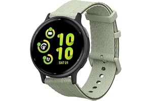 kwmobile remmar kompatibla med Garmin Venu Sq 2 Music/Sq 2 remmar – 2 x ersättning silikon klockarmband – svart