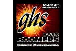 GHS STRINGS ghs ML3045X - Juego de cuerdas para bajo, 45-100