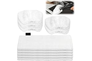 TOSAVGA 10 Stück Mikrofaser-Tuchset Waschbar für Kärcher Dampfreiniger EasyFix SC1, SC2, SC3, SC4, SC5, Kärcher Dampfreiniger Zubehör, Ersatztücher Zubehör - 5 Bodendüse + 5 Handdüse