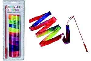 Gifts Galore Store Great gift present idea. Kids Rainbow design Gymnastics Ribbon. Great gymnastics accessory