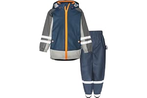 Playshoes Unisex barn regnställ, regnställ (2-pack)