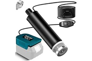 TPDL Akku Toil/Water Pump Sumpfpumpe Kompatibel mit Makita 18V Akku, 120W 12V Transferpumpe mit 5m kabel, Tragbare Öl Saugpumpe, Ölpistole,Tauchpumpe for Gardena, Pool Gartenbewässerung Autowäsche