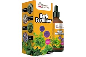 Grow Buddha Herb Food Fertiliser – Liquid Concentrated Fertiliser for Herb Plants 100 ml – Fast growth with strong root – Suitable for all Vegetable and Herb plants