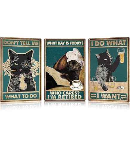 Inga Poster Black Cat Once Upon A Time There Was A Girl Art Print Decor