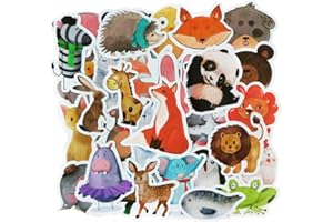 SETPRODUCTS ⭐Top Aufkleber! ⭐ Set von 50 Tieren Aufkleber Premium Qualität - Vinyls Stickers Nicht Vulgär von Tier – Fashion, Bomb, Grafitti, Cool - Anpassung Laptop, Gepäck, Motorrad, Fahrrad, Skateboard