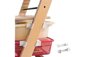 GENERIC [ TEST SEHR GUT, NOTE 1.1 *] EmSoLi Adapter Weiss für Ikea Trofast Box Korb Drahtkorb, kompatibel mit Stokke Tripp Trapp Baby Hochstuhl, Hochstühle Kinderstuhl Zubehör, Befestigung Kinder Hoch Stuhl