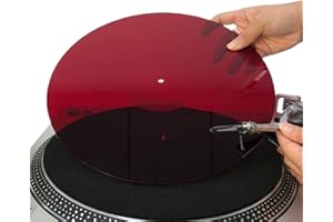 M MSDEE Turntable Slipmat for Vinyl LP Record Player 12" Acrylic Slipmat, Anti Static Mats Turntable, Improve Bass and Sound Quality, Anti Vibration Platter Mat, DJ Slipmats